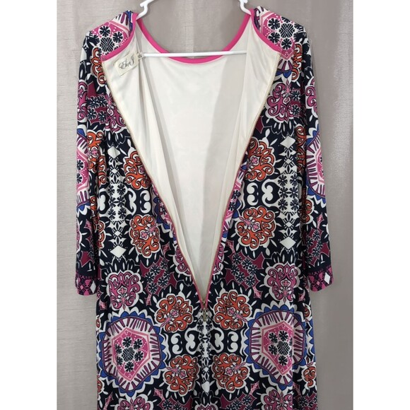 Eliza J Colorful Moroccan Medallion Colorful Sheath Career Dress Women's Size 10 - Picture 14 of 16